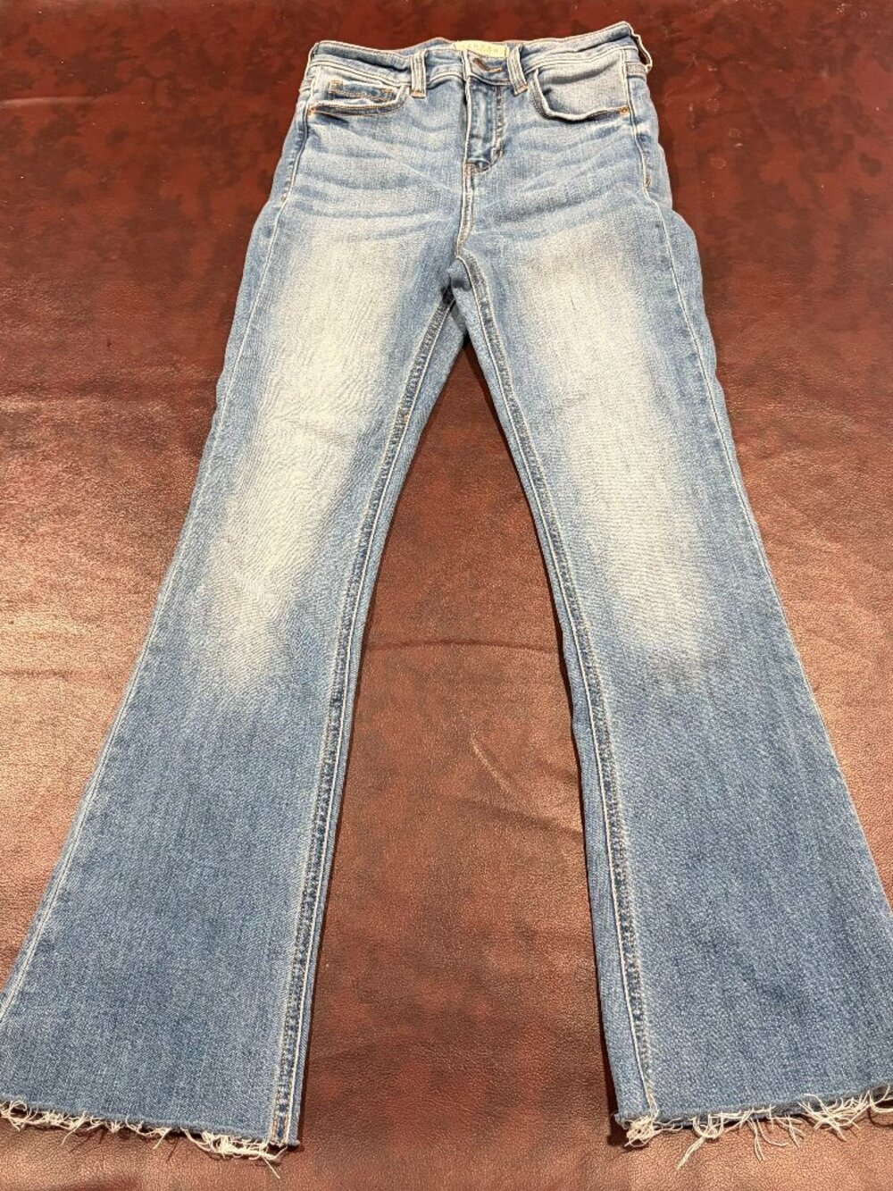 Harper Heritage high rise kick crop jeans, 24